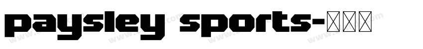 paysley sports字体转换